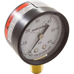 Pressure Gauge, 1/4"mpt, 0-60psi, Bottom Mount, Generic 17-555-1010