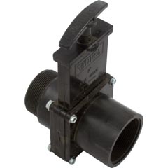 Gate Valve, 3 pc, Valterra, 2"fpt x 2"mpt, 40psi, Black 26-400-1570