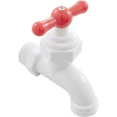 Hose Bib, 3/4" Male Pipe Thread, Plastic 26-555-1002