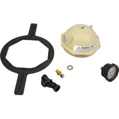 Tank Lid Kit, Pentair PacFab Triton II, 6" thd, Tan 31-110-1548