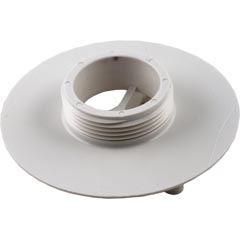 Wall Fitting, 4" dia, 1-7/8"hs, 1-1/2"mpt, White 55-300-1006