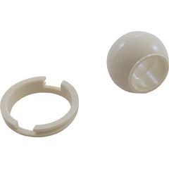 Eyeball, BWG/HAI Micro Jet, w/Seat Ring, Bone 55-470-3351