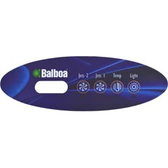 Overlay, Balboa Water Group MVP240/VL240, P2/P1/Temp/Light 58-138-1272