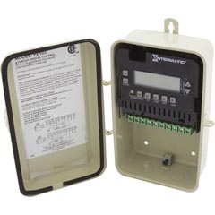 Time Clock, Intermatic PE103,115v/230v,4PST,Seasonal,Digital 58-155-1050