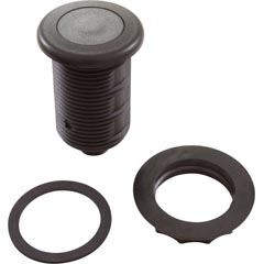 Air Button, TDI 3428, Low Prof,1-1/4"hs,1-5/8"fd, Black 59-319-1306