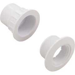 Fiberglass Pool Wallfitting, W/Nut, White, No Gasket _25523-500-000